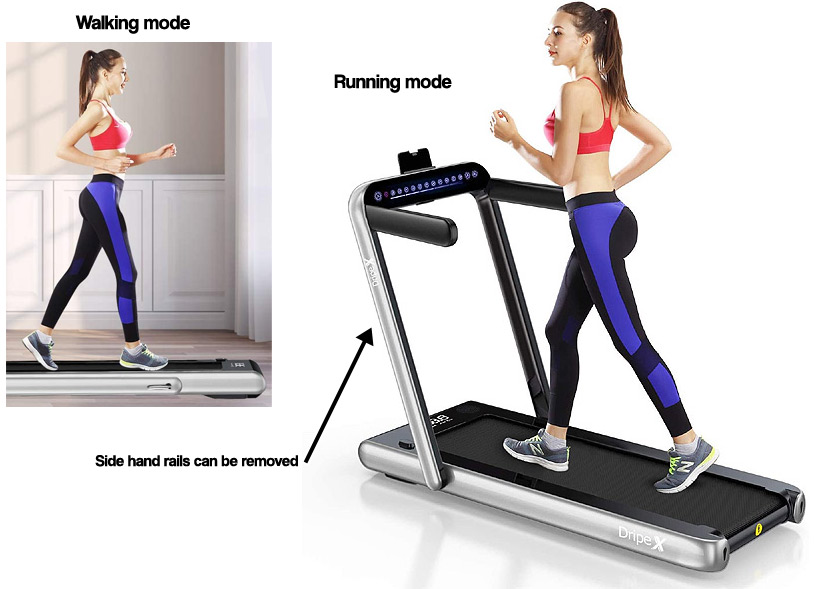 Dripex 2 in 1 Folding Treadmill