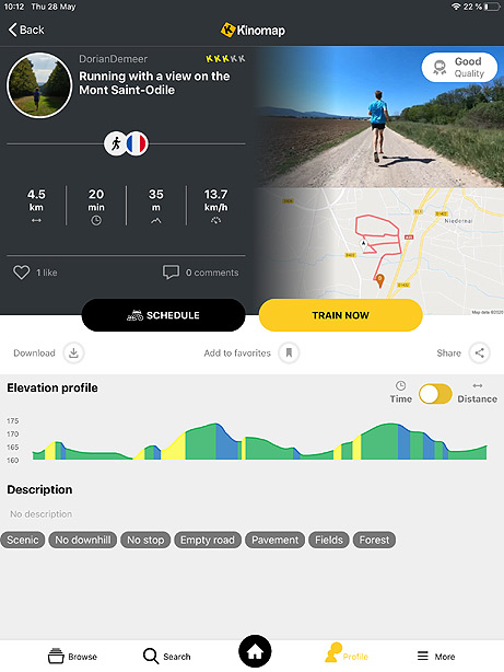 Kinomap running