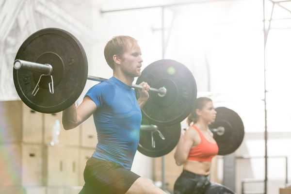 Difference men's and women's barbell