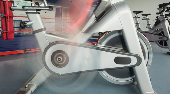 Exercise Bike and a Spin Bike - uses - Flywheel Wheel