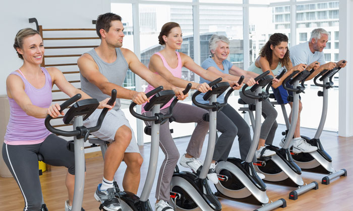 Exercise Bike and a Spin Bike - uses