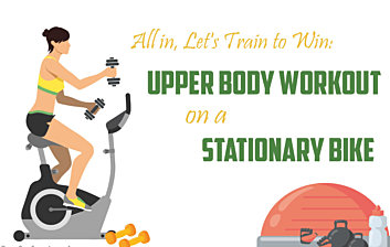 All in, Let's Train to Win Upper body workout on a stationary bike - featured img