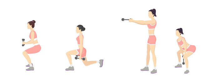 Womens Guide to Dumbbells - Lower body