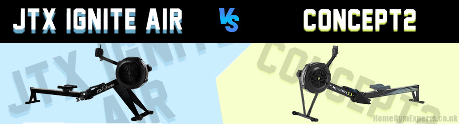 JTX Ignite Air vs Concept2 -strip img