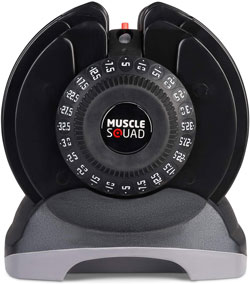 MuscleSquad adjustable dumbbell - A big range of weight