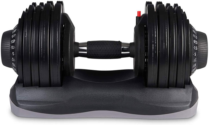 MuscleSquad adjustable dumbbell - Downside