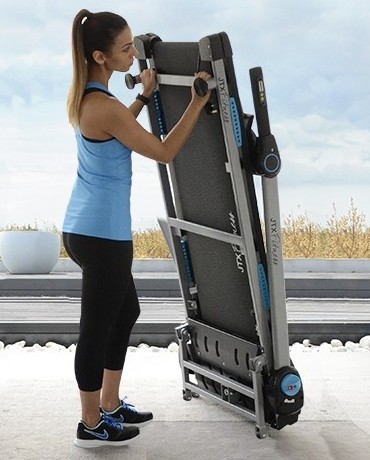 A folding treadmill