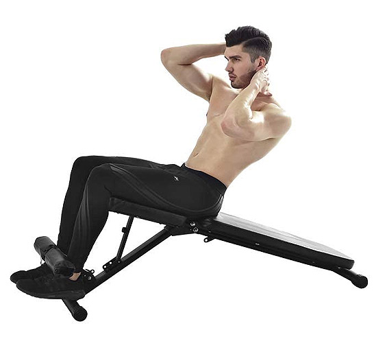 Incline sit ups for core