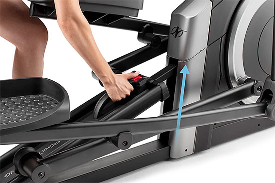 NordicTrack C 5.5 Elliptical adjustment