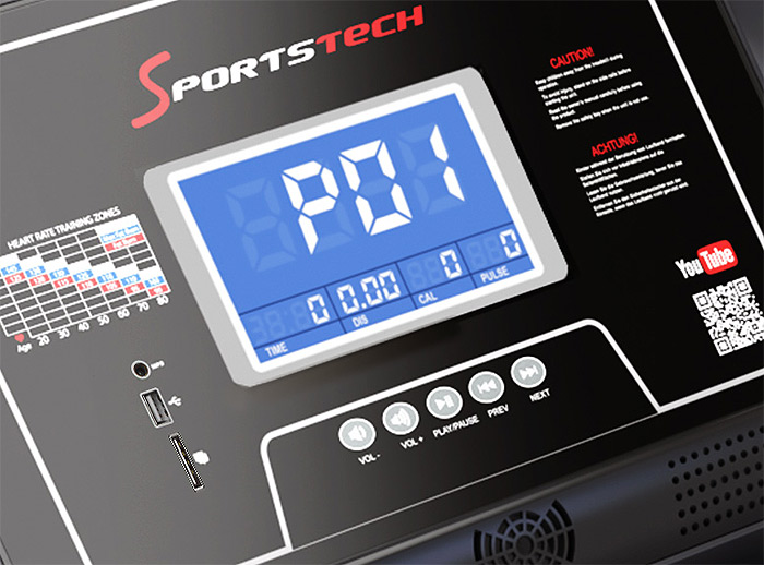 Sportstech F37 display