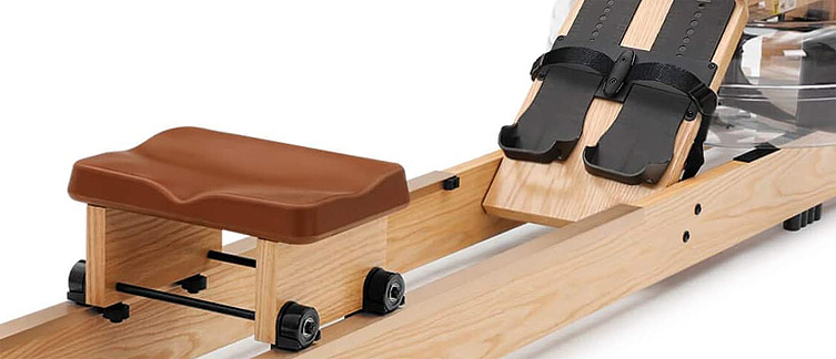 Water rower seat