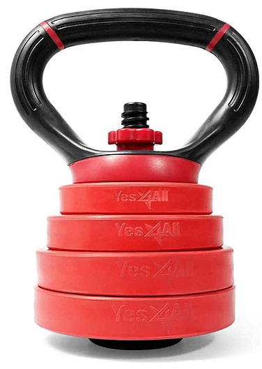 Yes4All Solid Cast Iron Kettlebell