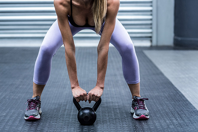 Kettle bells for core training